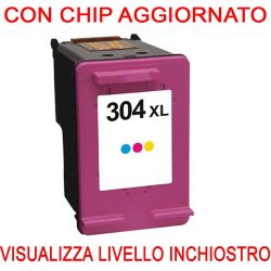 HP 304 XL, tricromia , chip...
